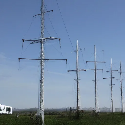 Image similar to 4g cellular attenae on masts