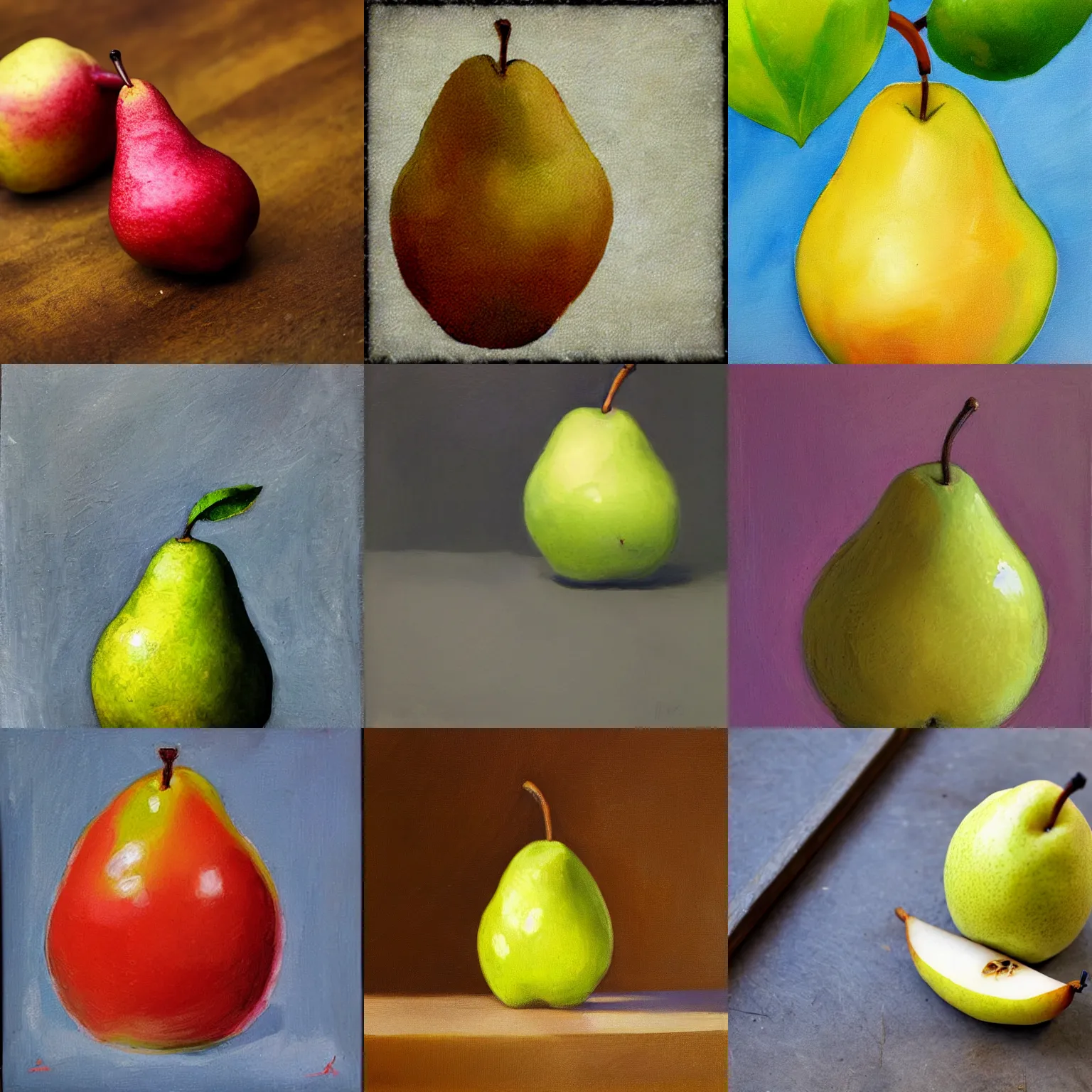 Prompt: Juicy pear