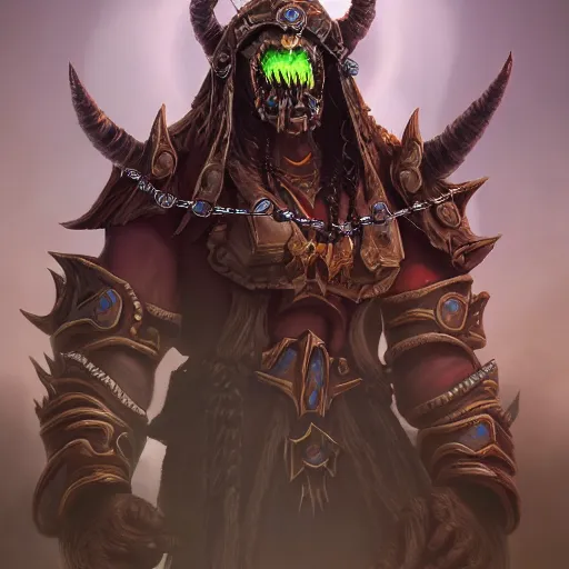 Image similar to kel'thuzad, world of warcraft, artstation, extremely detailed, 8 k, high quality, beatufil painting, chains