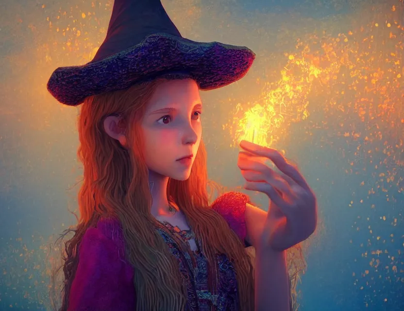 Prompt: unsure young russian witch casting a spell. award - winning 3 d animation by an indie studio, rimlighting, depth of field, limited but vibrant palette, intricate details, impressionism, chiaroscuro, bokeh. 8 6 2 5 7 8