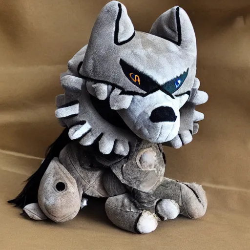 Image similar to spartan shaman wolf peyote fumo plush