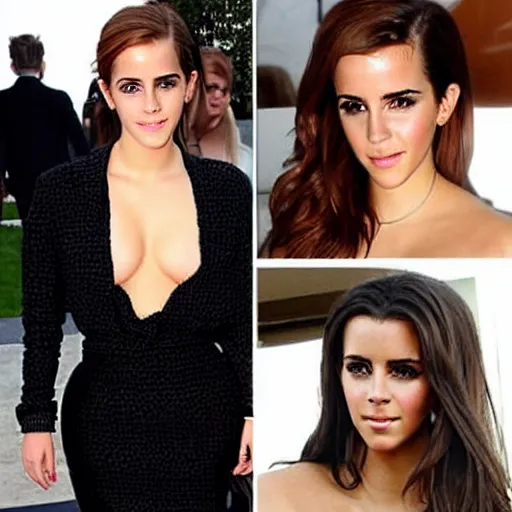 Image similar to emma watson mixed with kim kardashian