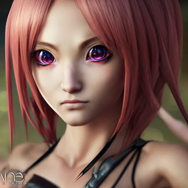 Image similar to perfectly centered close up portrait, anime goddess, candid photography, by anne stokes, highly detailed, character concept, unreal engine 5