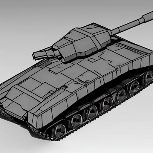 Image similar to futuristic battle tank