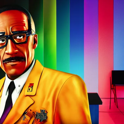 Prompt: Gustavo Fring as a Rainbox six siege operator, 4k, highly detailed