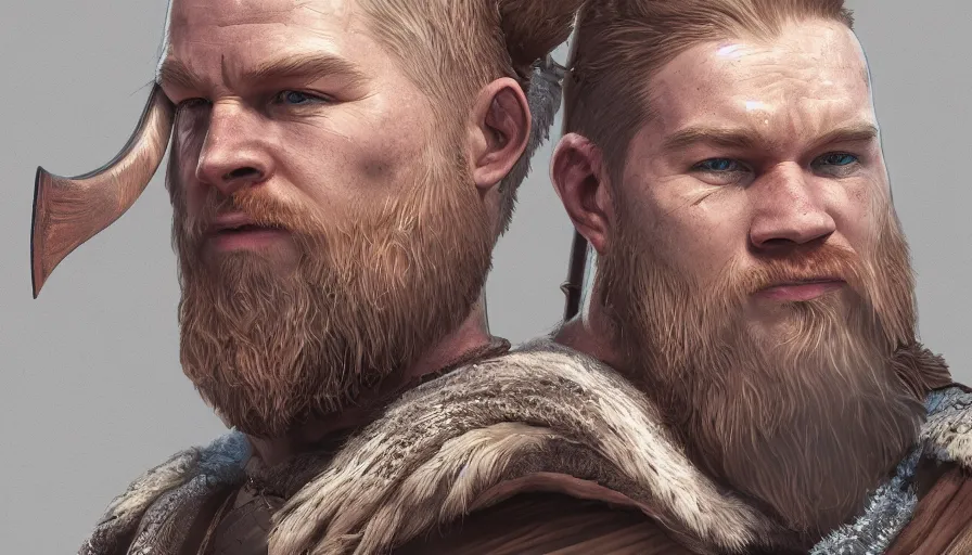 Prompt: Kevin De Bruyne as viking, hyperdetailed, artstation, cgsociety, 8k