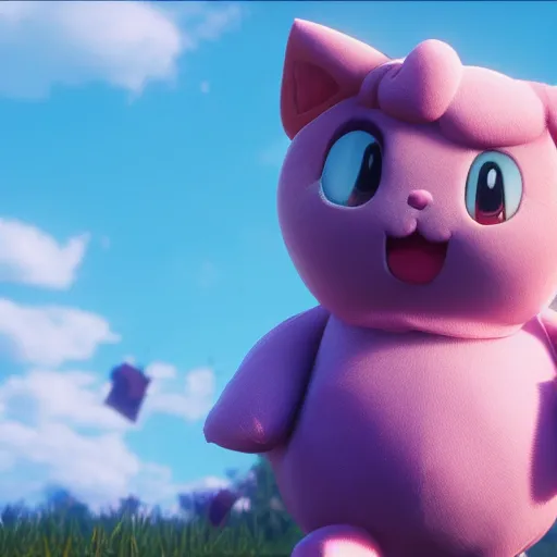 Prompt: Film still of Jigglypuff, from Red Dead Redemption 2 (2018 video game)