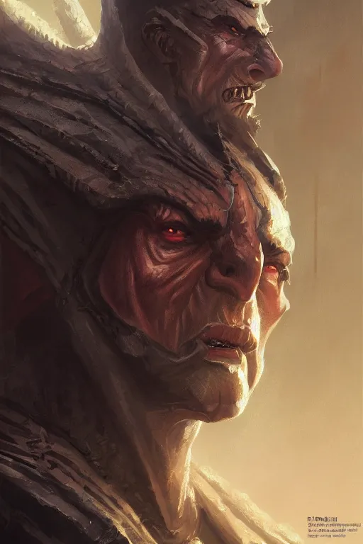 Prompt: dungeons and dragons dark evil warrior character closeup portrait, dramatic light, castle background, 2 0 0 mm focal length, painted by stanley lau, painted by greg rutkowski, painted by stanley artgerm, digital art, trending on artstation
