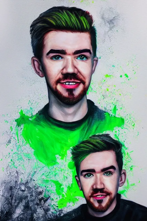 Prompt: Sean McLoughlin, Jacksepticeye, Irish Youtuber, solo portrait 🎨🖌️🪄 🔥