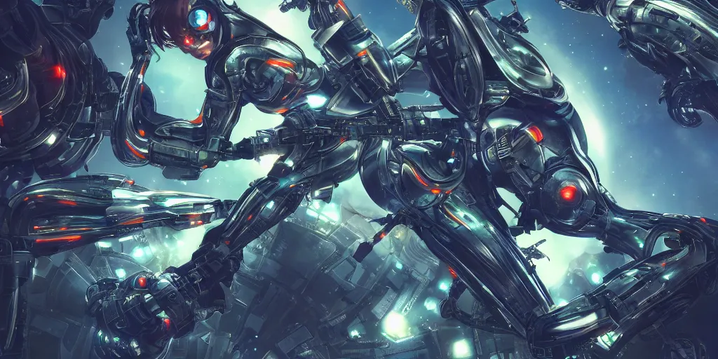 Image similar to a close up still of cyborgs flying in a garden in space, sci - fi, neon lighting, sophisticated, futuristic, highly detailed, intricate, sharp focus, digital illustration, smooth, by artgerm, wlop, syd meade, greg rutkowski, trending on artstation