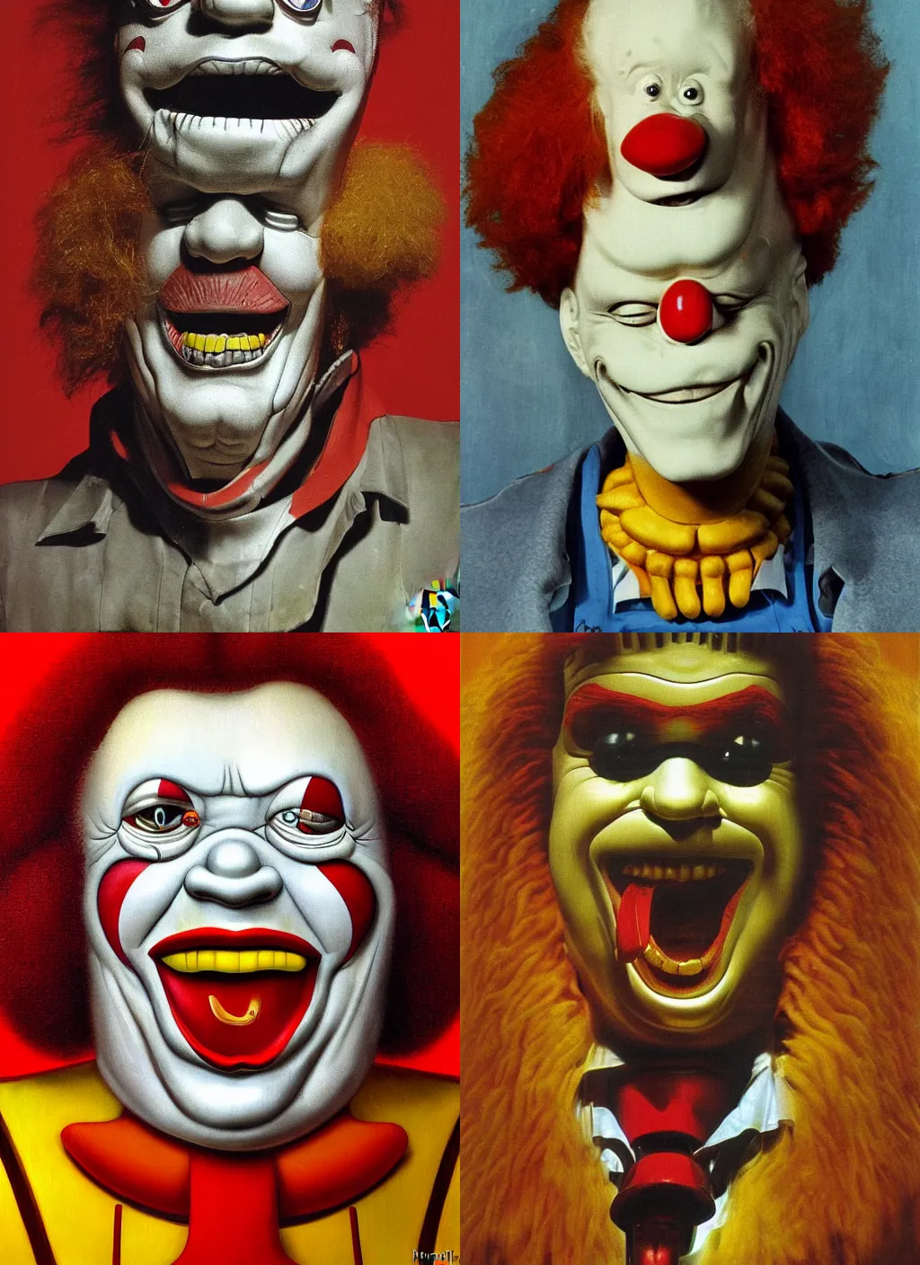 Prompt: Ronald McDonald by H.R. Giger