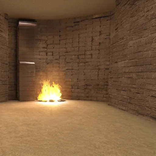 Prompt: Furnace, photo realistic, central