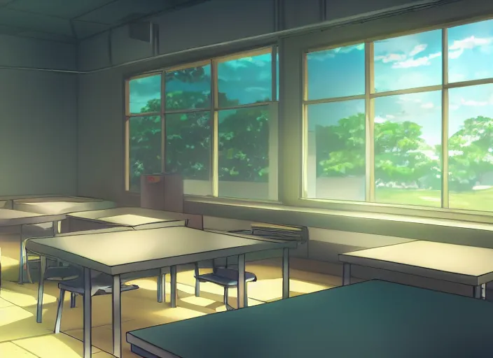 Anime classroom, empty, digital art, background, soft | Stable Diffusion |  OpenArt
