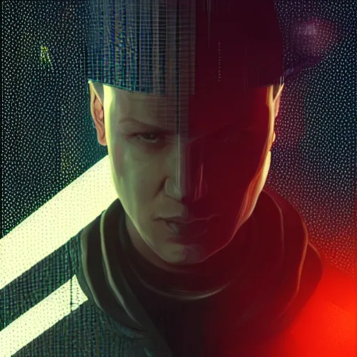 Prompt: portrait isometric drawing, DJ Tiesto as Aiden Pearce character from Watch Dogs game, cyberpunk, intricate, epic lighting, cinematic composition, hyper realistic, 8k resolution, unreal engine 5, by Artgerm, tooth wu, dan mumford, beeple, wlop, rossdraws, James Jean, Andrei Riabovitchev, Marc Simonetti, yoshitaka Amano, Artstation