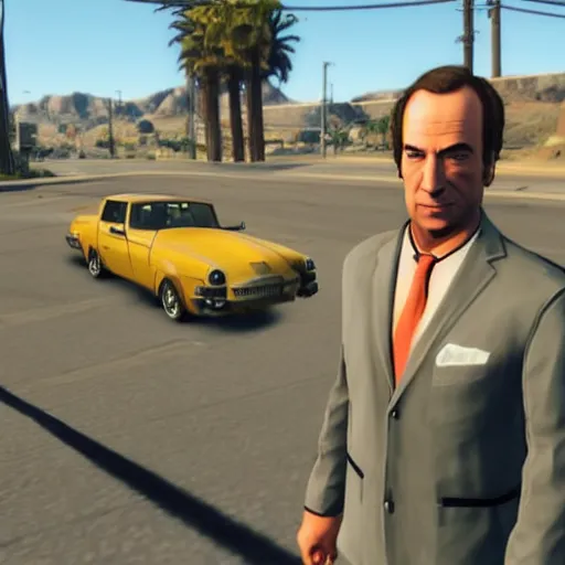 Prompt: saul goodman in gta v