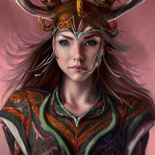 Image similar to female elf archer with antlers, acrobatic, medium shot, art, fantasy, intricate, elegant, highly detailed, digital painting, trending on artstation, concept art, smooth, sharp focus, hyperrealistic, illustration, art by Loish and WLOP