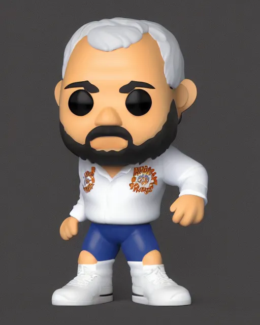 Image similar to full body 3d render of Luis Inácio Lula da Silva as a funko pop, studio lighting, white background, blender, trending on artstation, 8k, highly detailed