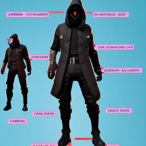 Image similar to fortnite character selection of kanye west using a full face covering black mask, a small, tight, undersized reflective bright red round puffer jacket made of nylon, dark jeans pants and big black balenciaga rubber boots, action figure, 5 points of articulation, full body, 4 k, highly detailed