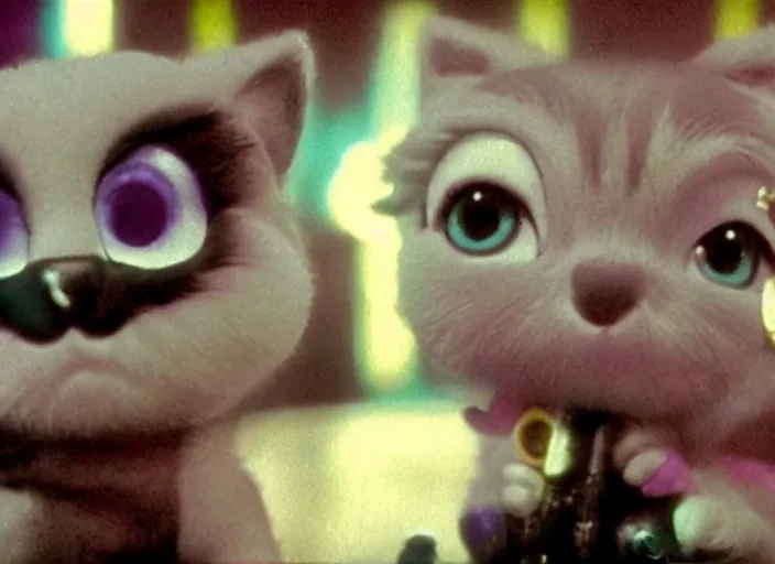 Prompt: littlest pet shop cat in bladerunner ( 1 9 8 2 )