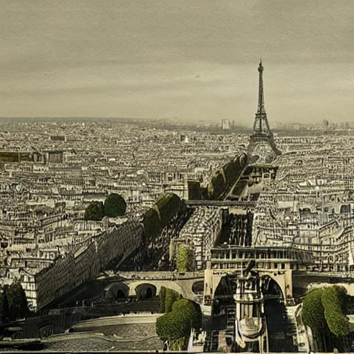 Image similar to photo of paris 500 years ago