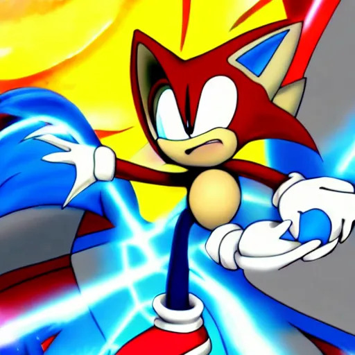 Image similar to eggman catching sonic the hedgehog with a pokeball, pokemon, 4k, high resolution