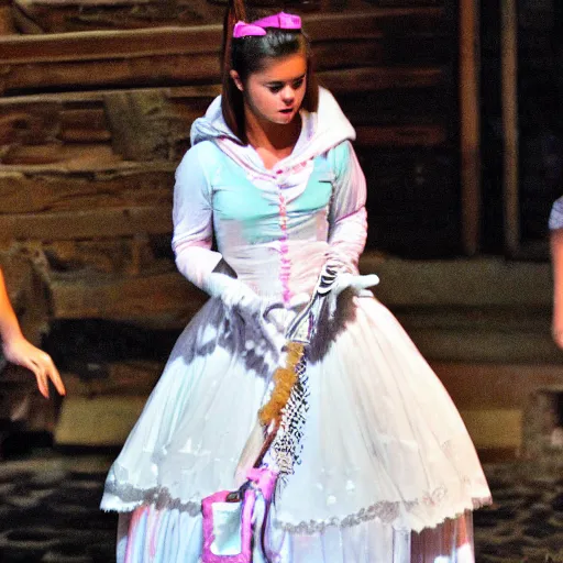 Prompt: Selena Gomez as little bo peep