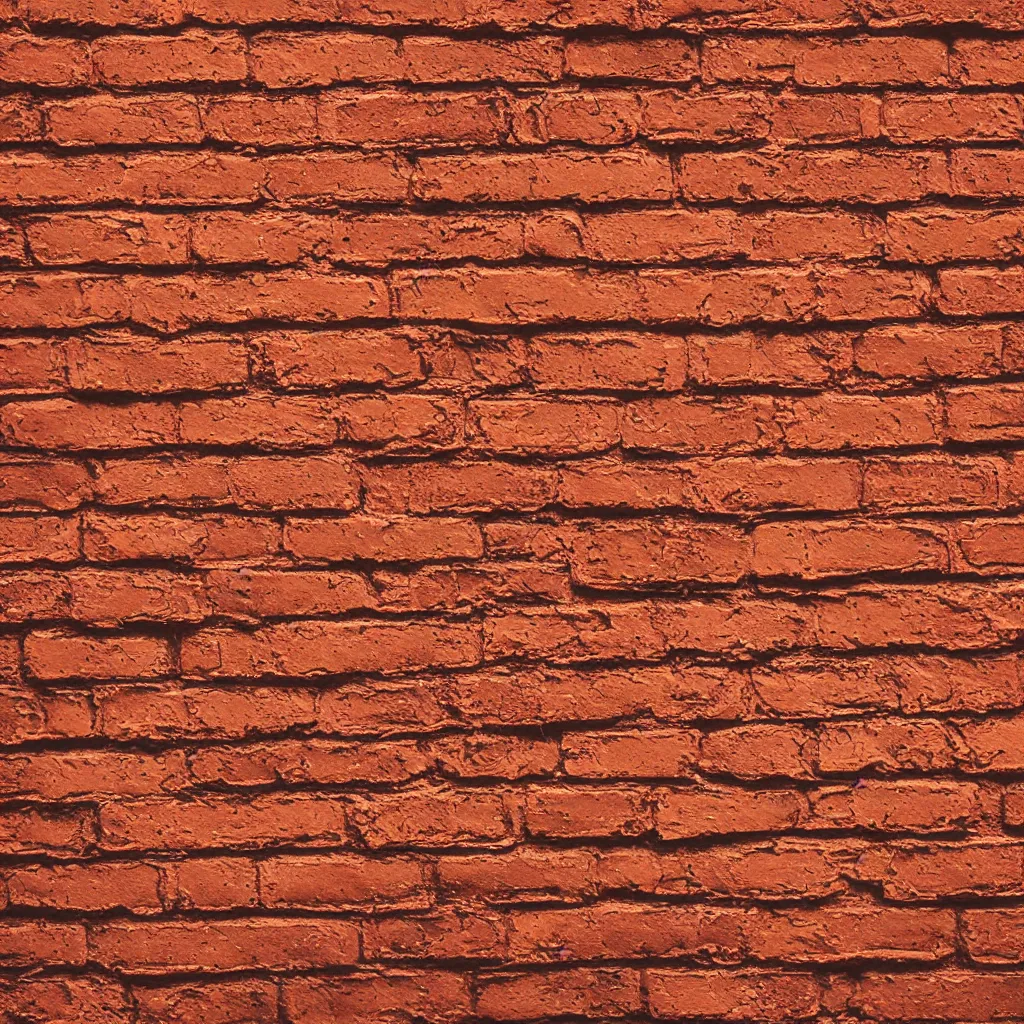 Prompt: orange painted brick texture