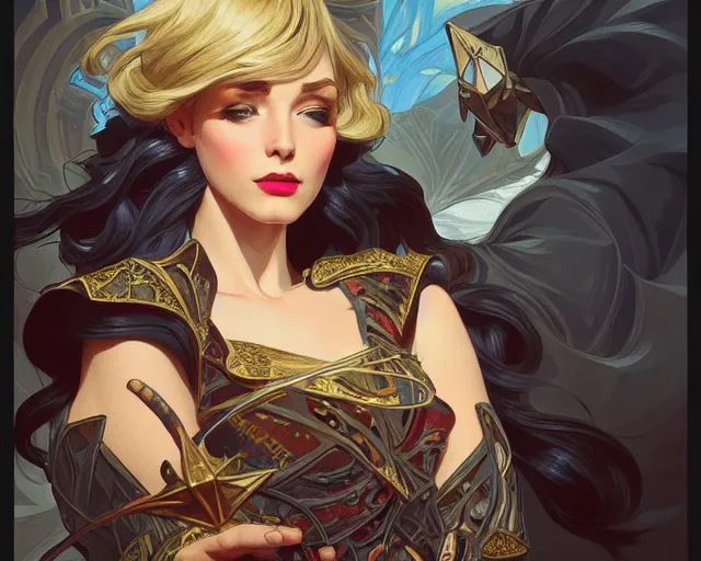 Image similar to photography of roy lichtenstein, deep focus, d & d and mtg, fantasy, intricate, elegant, highly detailed, digital painting, artstation, concept art, matte, sharp focus, illustration, hearthstone, art by artgerm and greg rutkowski and alphonse mucha