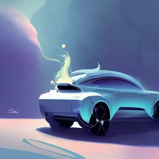 Prompt: new car for 2 0 3 2. style by petros afshar, christopher balaskas, goro fujita, and rolf armstrong. car design by dmc, volvo, gmc, and toyota.