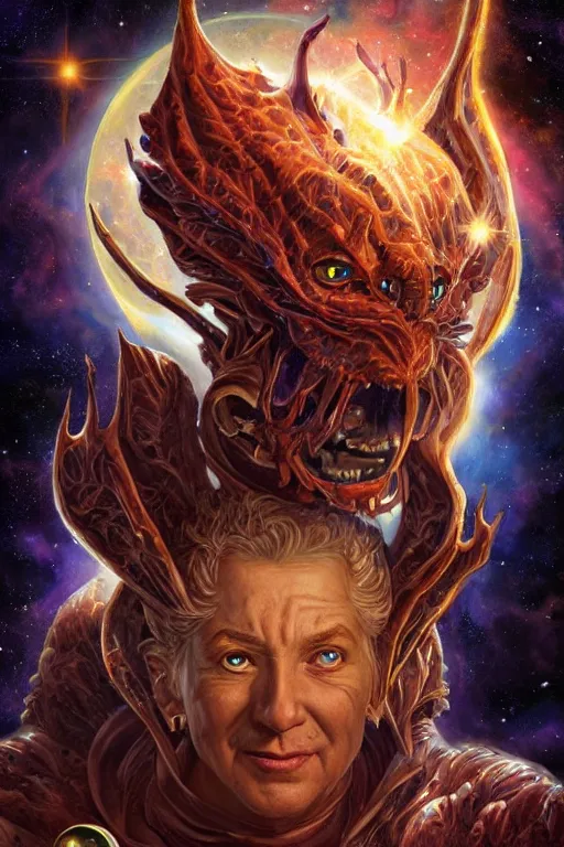 Image similar to beautiful oil painting with high detail of a wise Space ent(Crying like the end of the world has arrived) made of stars and plasma, hybrid from dungeons and dragons and art direction by James Cameron ;by artgerm; wayne reynolds art station; cinematic quality character render; low angle; ultra high quality model; production quality cinema model