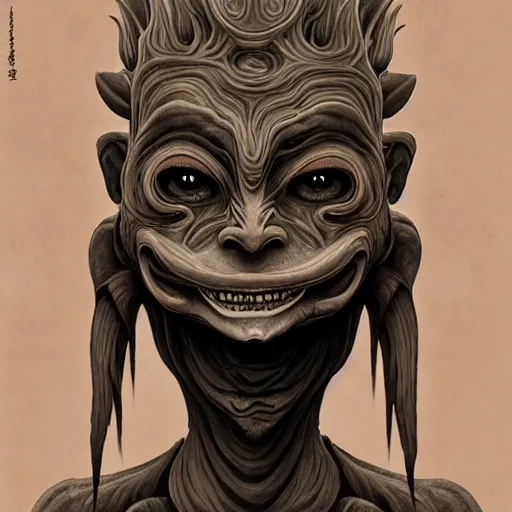 Image similar to naraka buddhist demon korean female, concept art, female alien, tubular creature, blood vessels, no face, dystopian surrealism, alex ries zdzisław beksinski, symmetrical long head, smooth marble surfaces, smooth marble surfaces, detailed ink illustration, detailed ink illustration, raiden metal gear, cinematic smooth stone, deep aesthetic