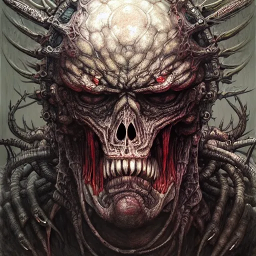 Image similar to a highly detailed character photo of chthonic serious sam 2 gmeplay monster by Ayami Kojima, Beksinski, Giger,intricate, digital painting, artstation, intricate, concept art, smooth, sharp focus, illustration