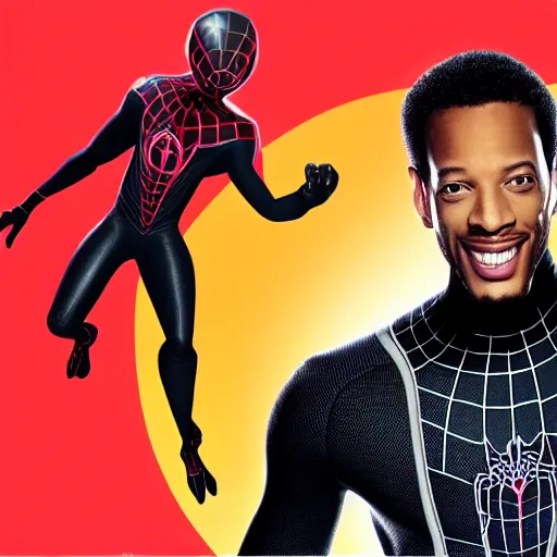 Prompt: Marlon Wayans as Miles Morales