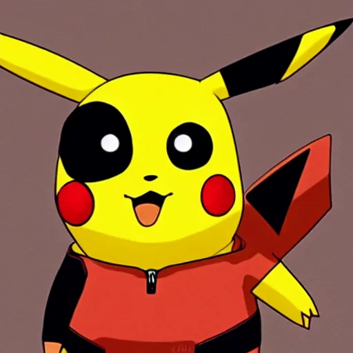 Prompt: Pikachu Is Deadpool 4K quality super realistic