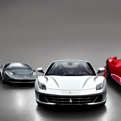 Prompt: Ferrari, 3 model lines