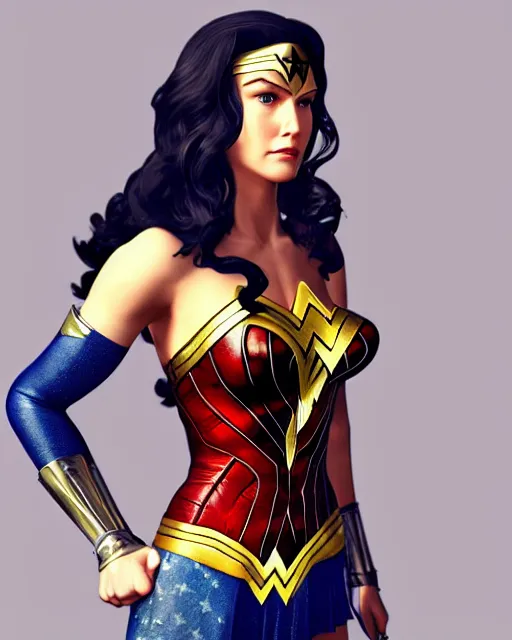 Wonder Woman, 3D, Cartoon, Sexy 