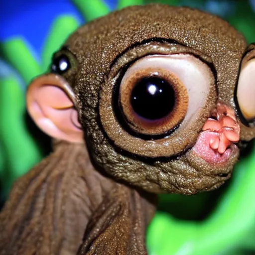 Image similar to tarsier and cthulhu mix