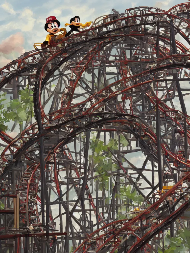 Image similar to closeup faces on a roller coaster by disney concept artists, blunt borders, rule of thirds