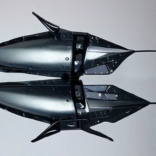 Image similar to Tuna shaped spaceship, elegant, futuristic