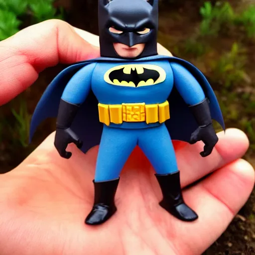 Prompt: batman playdough figure, very detailed