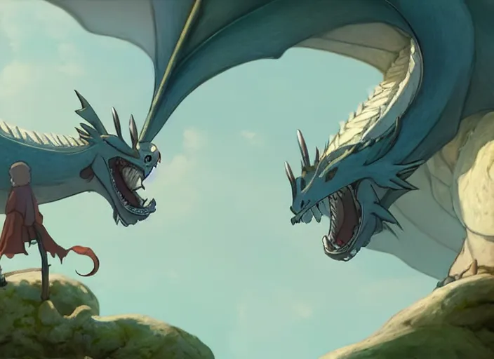Prompt: a wholesome animation key shot of a dragon sleeping, close up, studio ghibli, pixar and disney animation, sharp, rendered in unreal engine 5, clear sky, anime key art by greg rutkowski, bloom, dramatic lighting