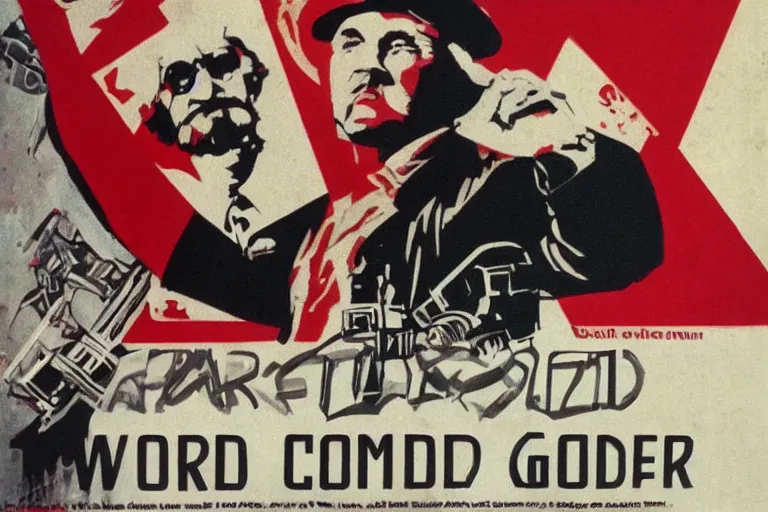 Image similar to World Wide Communist Gangster Computer God