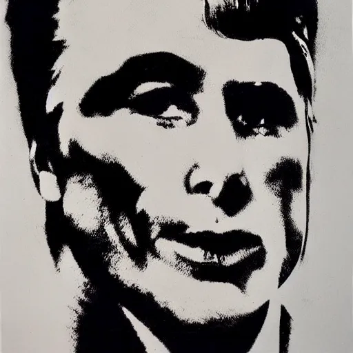 Image similar to John travolta by Warhol