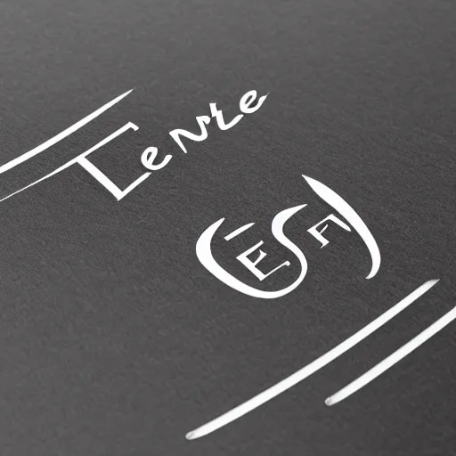 Prompt: logo for l'enfante, black and white, graphic design, clear typography