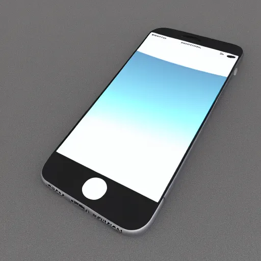 Image similar to a 3 d model of iphone with android background