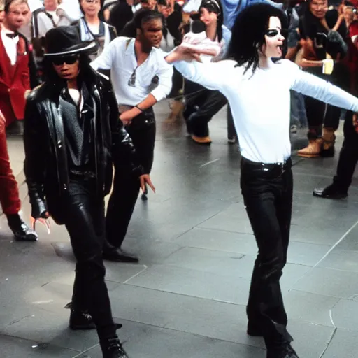 Prompt: michael jackson in the metaverse