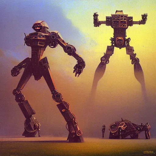 Prompt: combat mecha by zdzisław beksinski, vladimir kush, bandai box art, realitistic