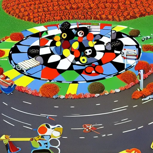 Prompt: the magic roundabout