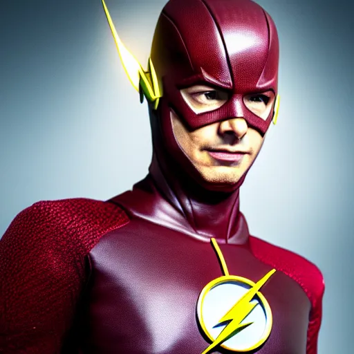 Image similar to adam scott as the flash, photo, detailed, 4 k