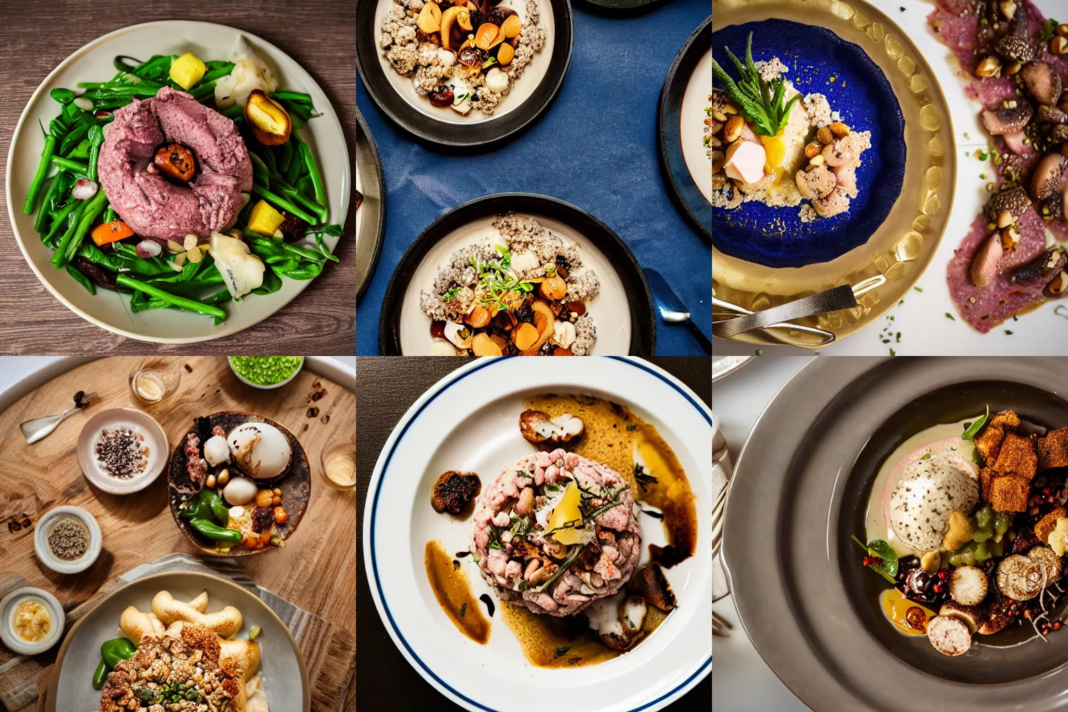 Prompt: Passover charoset, high end restaurant plating, Michelin five star, food blog photography